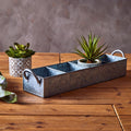 4 Compartment Galvanised Steel Rectangular Tray | Drummond