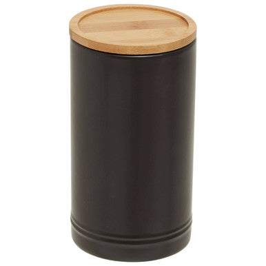 Black Large Stoneware Canister | Fenwick