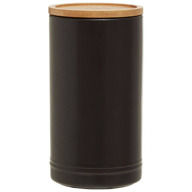 Black Large Stoneware Canister | Fenwick