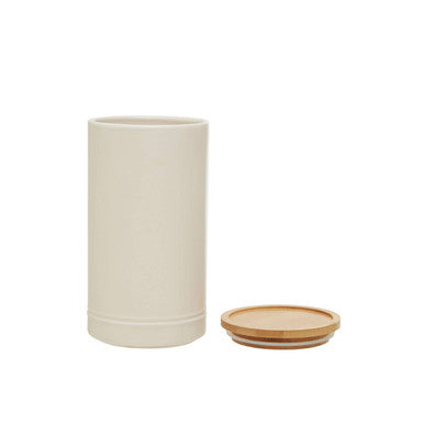 Cream Large Stoneware Canister | Fenwick