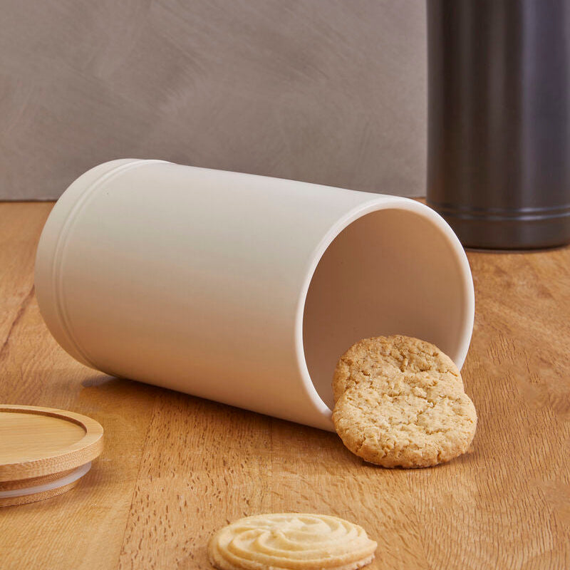 Cream Large Stoneware Canister | Fenwick