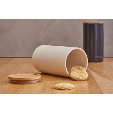 Cream Large Stoneware Canister | Fenwick