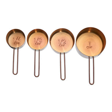 Alchemist Rose Gold Finish Set of 4 Measuring Cups