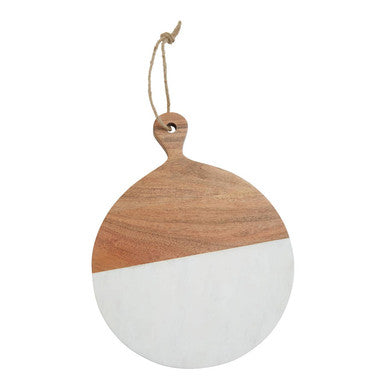 Small Marble and Acacia Wood Paddle Board | Monzaro