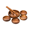 Acacia 7 Piece Salad Serving Set | Kora