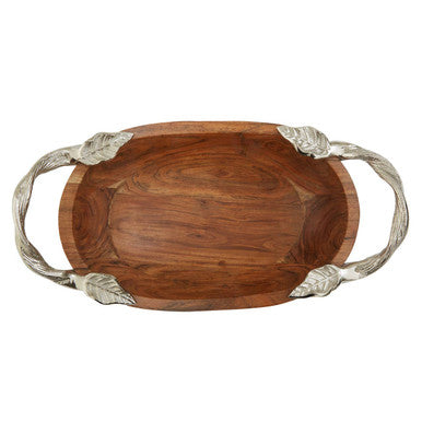 Acacia Wood Small Oval Bowl | Vine