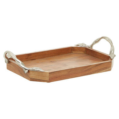 Acacia Wood Small Rectangular Tray | Vine