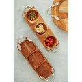 Acacia Wood 3 Section Serving Dish | Vine