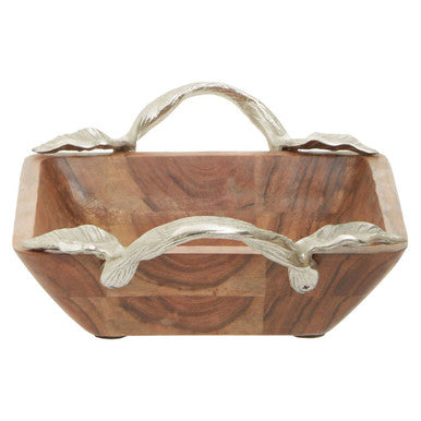 Acacia Wood Square Bowl | Vine
