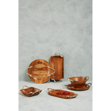 Acacia Wood Square Bowl | Vine