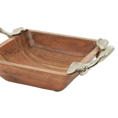 Acacia Wood Square Bowl | Vine