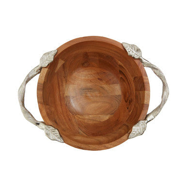 Acacia Wood Medium Round Bowl | Vine