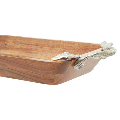 Acacia Wood  Rectangular Bowl | Vine