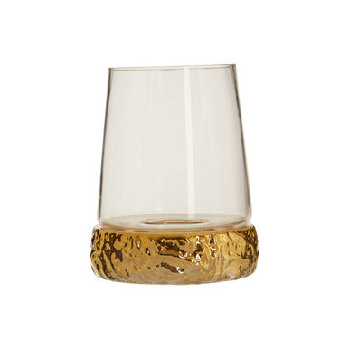 Small Gold Hurricane Candle Holder | Martele