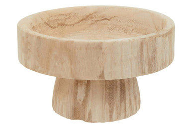 Arlo Natural Engraved Wood Decorative Bowl