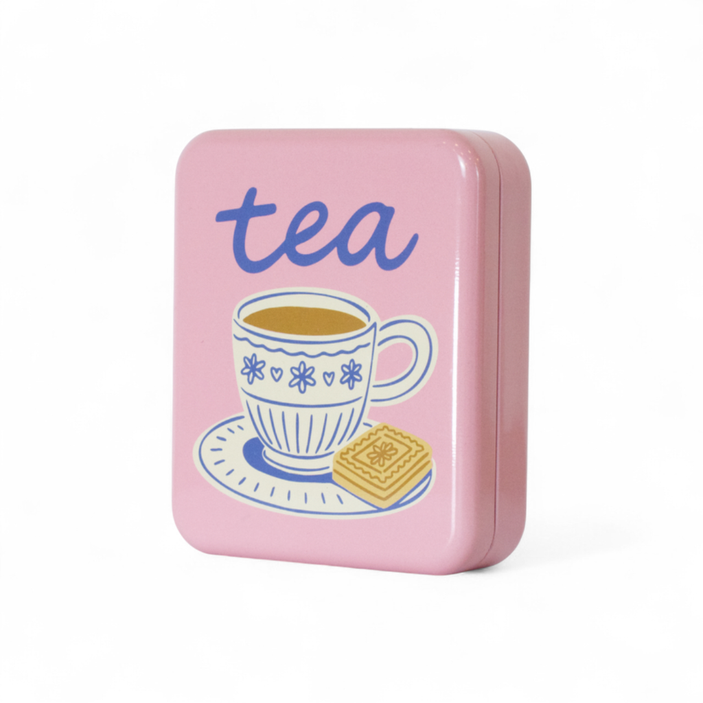 'tea & a biccy' Tea Bag Tin